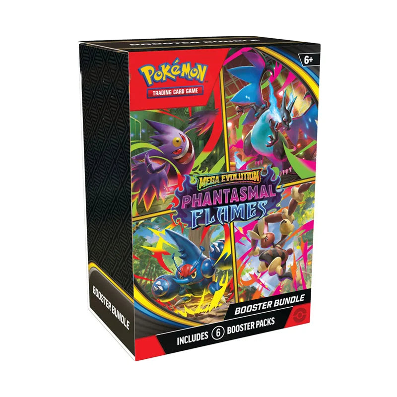 Pokemon TCG English Mega Phantasmal Flames MEGA EVOLUTION Booster Bundle Version