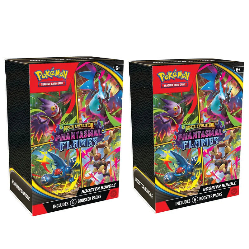 Pokemon TCG English Mega Phantasmal Flames MEGA EVOLUTION Booster Bundle Version